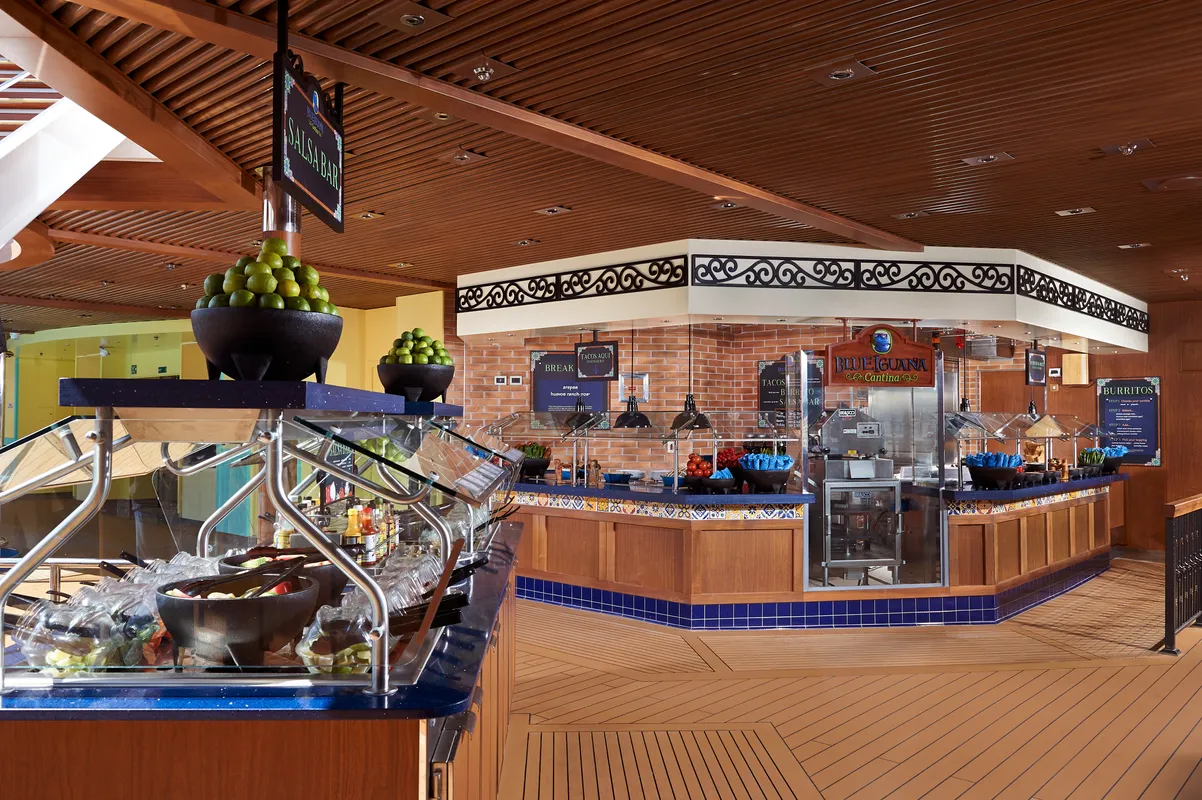 Carnival Horizon Blue Iguana Cantina