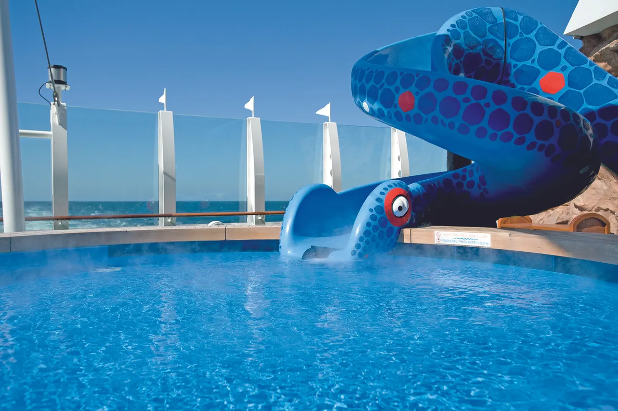 AIDAdiva AIDAbella AIDAluna Kids Club Wasserrutsche