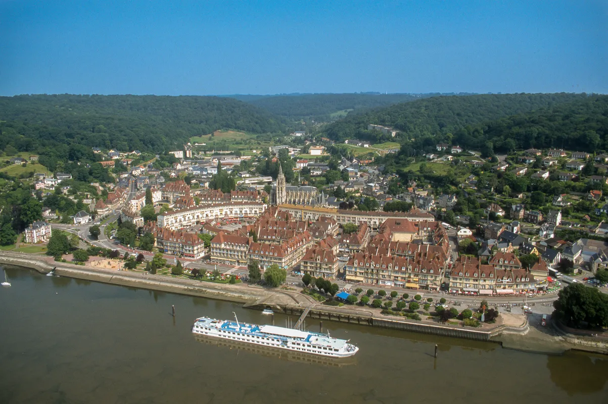 panorama von caudebec-en-caux (frankreich)