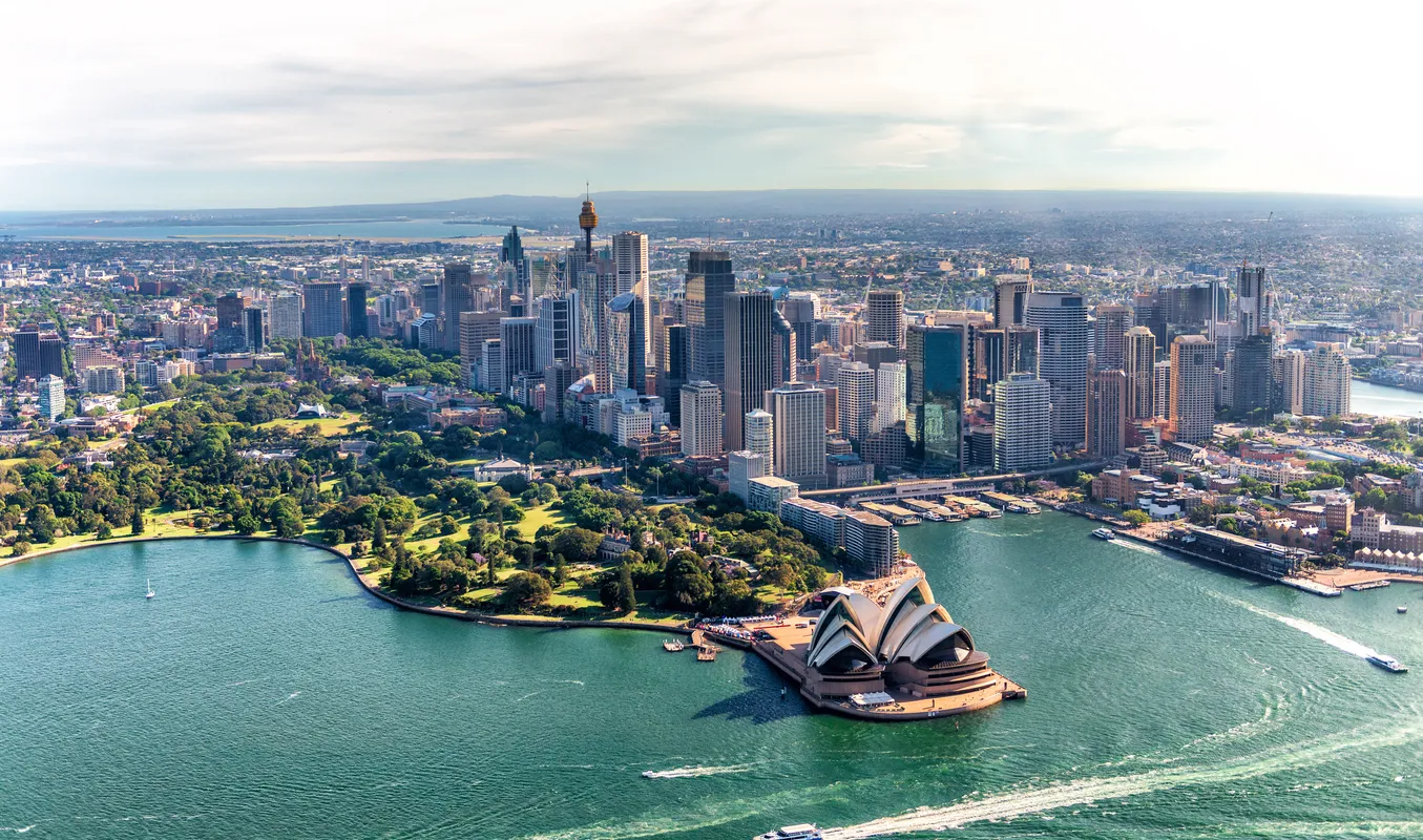 Panorama von Sydney mit der Oper (Australien)